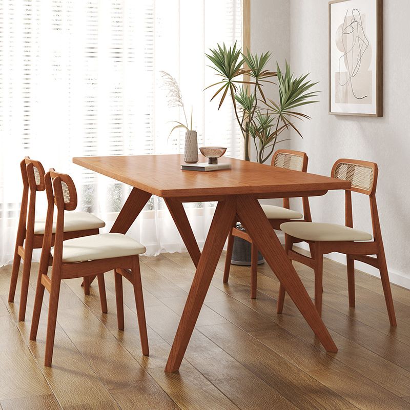 Moderio de comedor de cocina de madera maciza muebles para el hogar de 4 pies de mesa de 4 pies