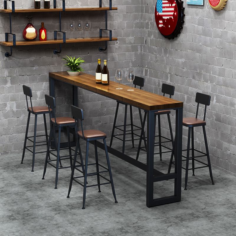 Solid Wood Table Rectangle Dining Table for Kitchen Living Room Coffee Room