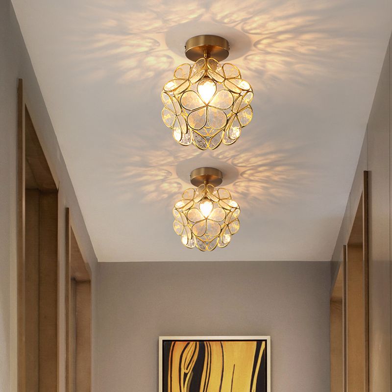 Creative Glass Ceiling Lamp Contemporary Flush Mount Light Fixture