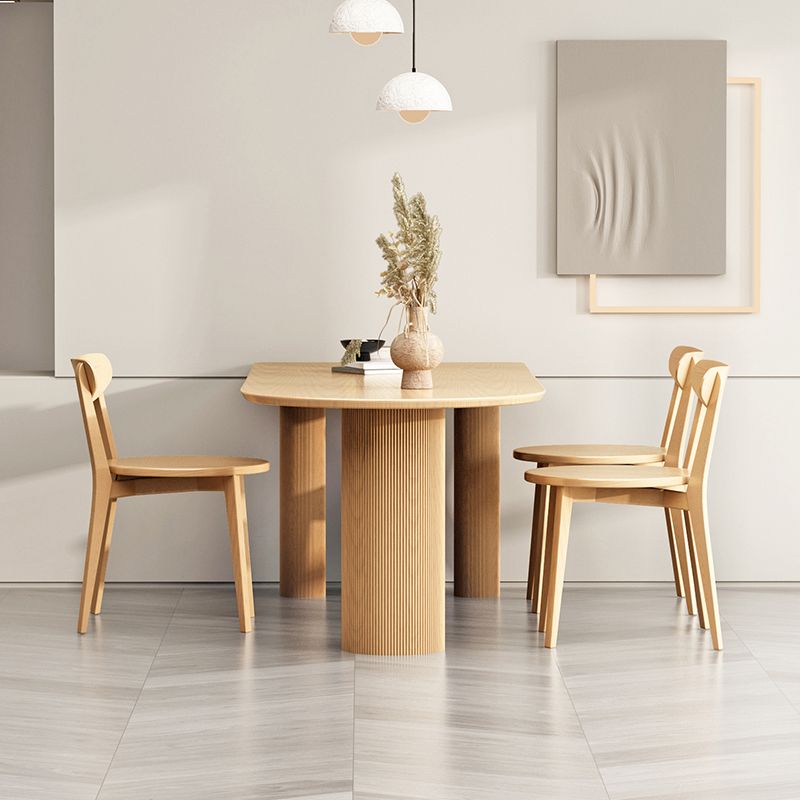 Modern Brown in Pine Counter Table Specialty Dining Table for Kitchen