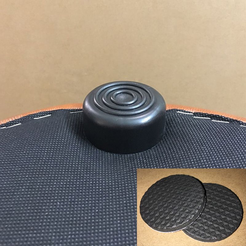 Mid-Century Modern Pouf Ottoman Genuine Leather Upholstered Solid Color Square Ottoman