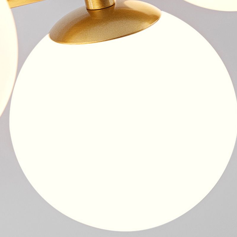 Moderne Insel Leichtes Multi-Head-Restaurant Hängende Lampe mit Globe Glass Shade