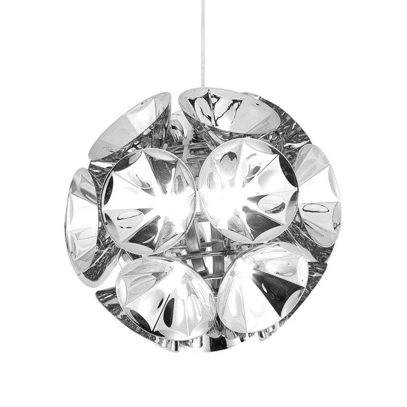 Kugelanhänger Leuchte Modernismus Metall Chrom/Gold LED Hanging Deckenlicht in Weiß/warm, 7 "/11" Dia
