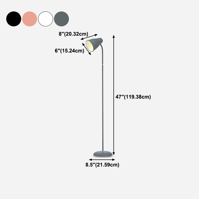 Geometric Metal Floor Light Modern Style 1 Light  Floor Light Fixtures