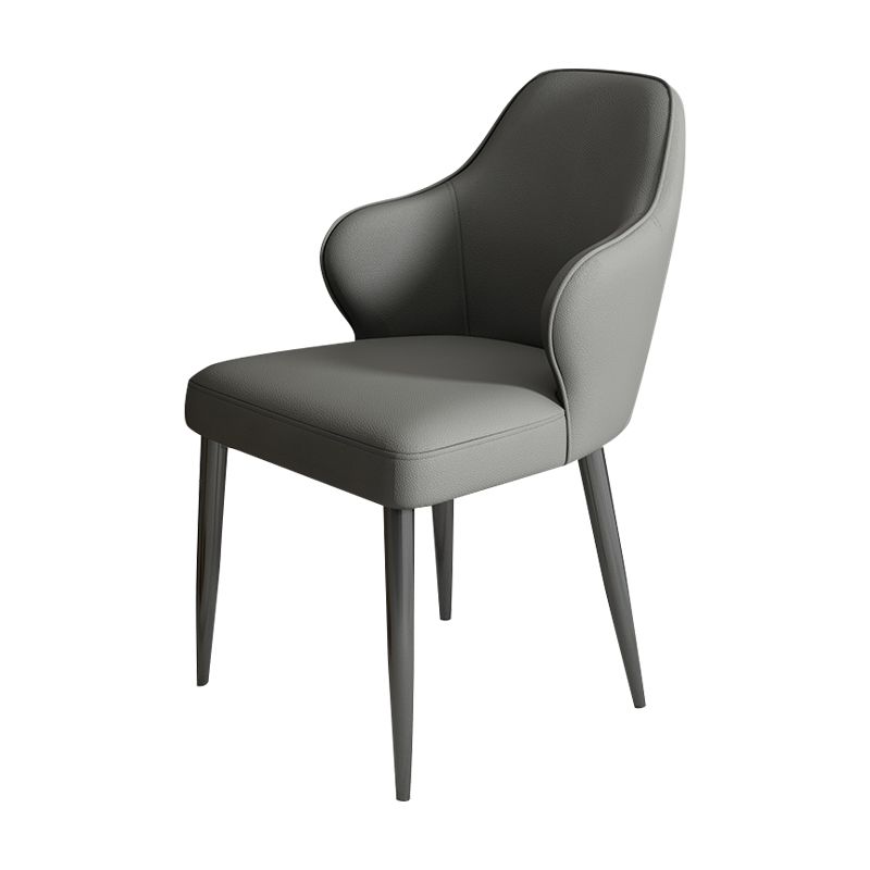 Modern Armrest Backrest Cushion Chair with Metal Legs for Hotel