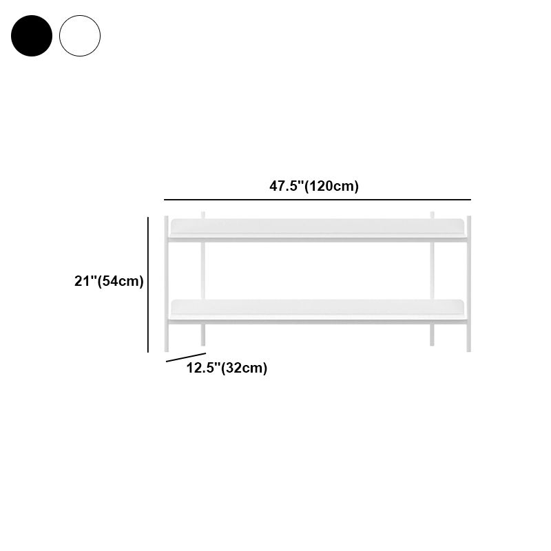 Modern Style Metal Bookshelf Open Etagere Shelf Bookcase for Home