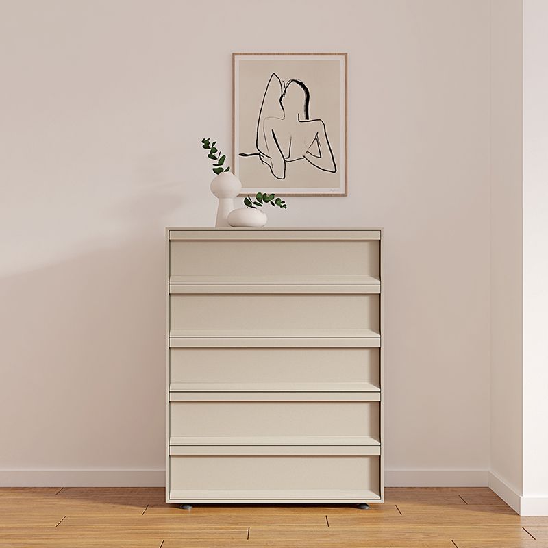 Contemporary Dresser Wooden Storage Chest Dresser with 5 Drawers