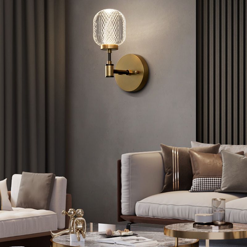 1 Éclair mural géométrique en verre clair