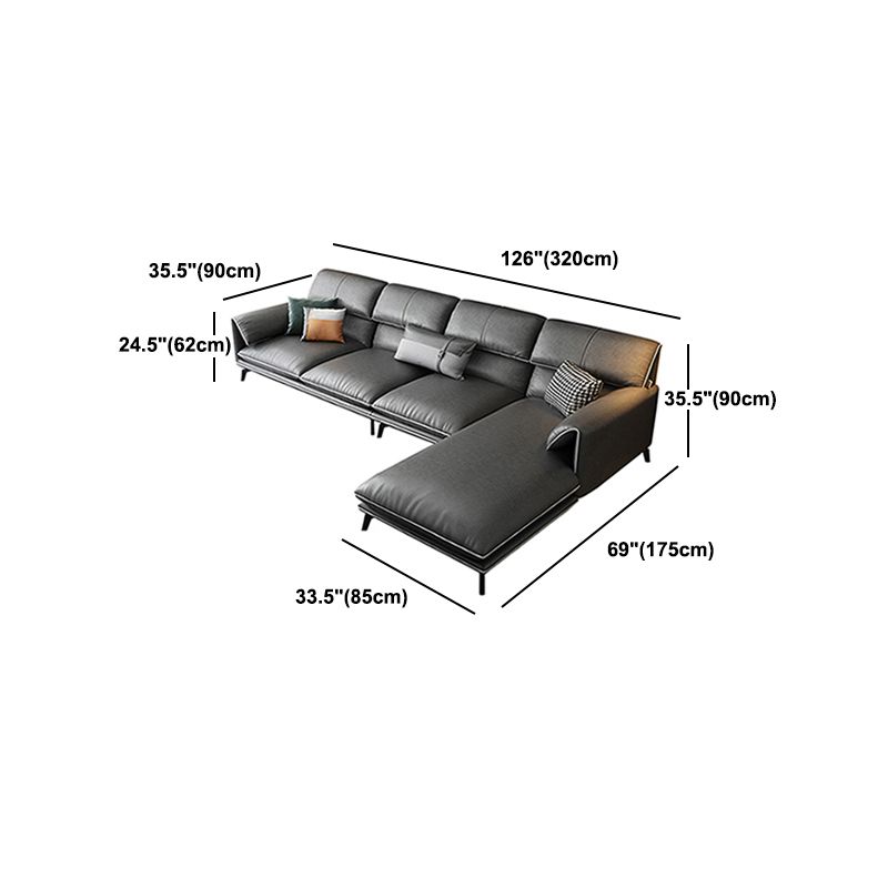 Contemporary Stain-Resistant Faux Leather for Living Room Sofa