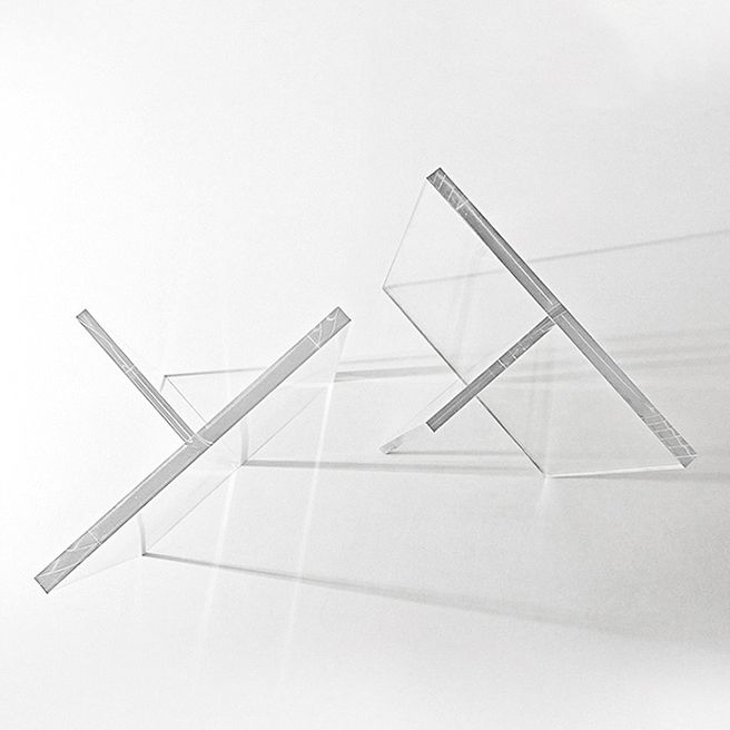 Acrylic Closed Back Bookcase Standard Glam Bookshelf with Shelves