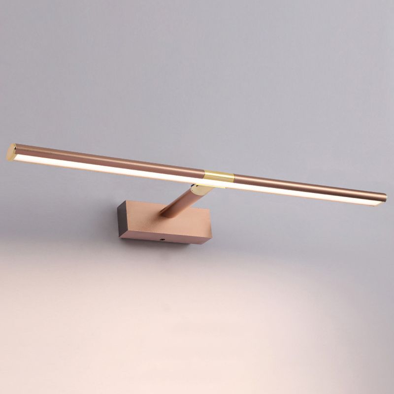 Metal Long Strip Mirror Light Modern Simplicity Style LED Wall Sconce for Bathroom