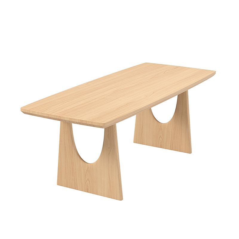 1/2/4/5/7 Pieces Rectangle Dining Set Solid Wood Dining Table with Wooden Chairs