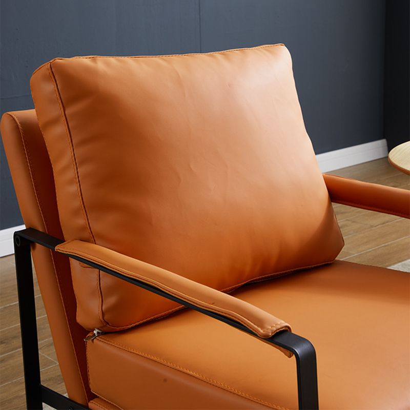 Industrial Arms Included Chair 28.34" Wide Pillow Back Square Arm Chair