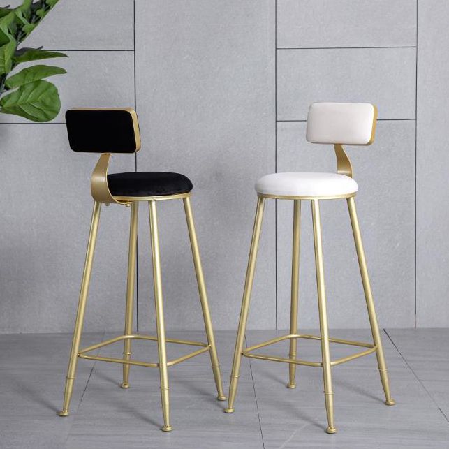 1/2/3/4/5 Pieces Glam Table and Stool Set Matte Finish Upholstered Bar Stool and Table Set