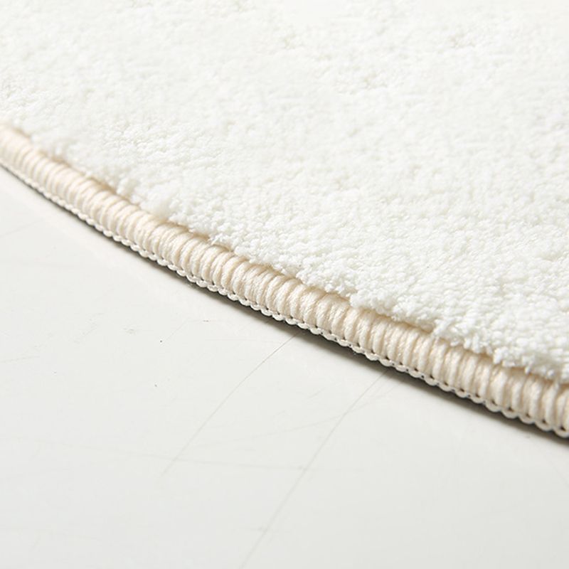 White Modern Rug Blended Abstract Line Indoor Rug Non-Slip Backing Rug for Drawing Room