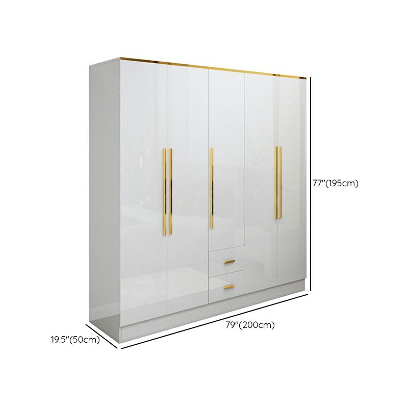 Wardrobe European Modern Simple Net Red Light Luxury Small Family Bedroom