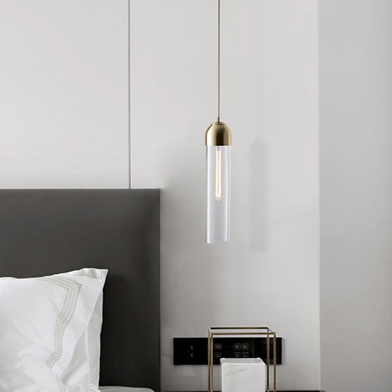 Pillenförmige Decke Pendelleuchte leichte minimalistische Gla-Pendelleuchte Leuchte