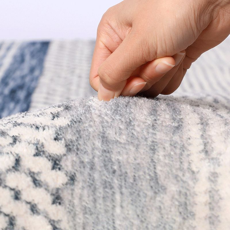 Pink Modern Rug Polyester Color Piece Area Rug Washable Rug for Drawing Room