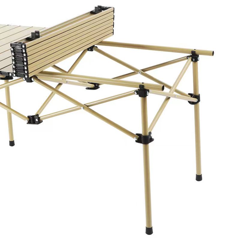 Modern Foldable Metal Table Set 1/3/5 Pieces Dining Table Set for Outdoor