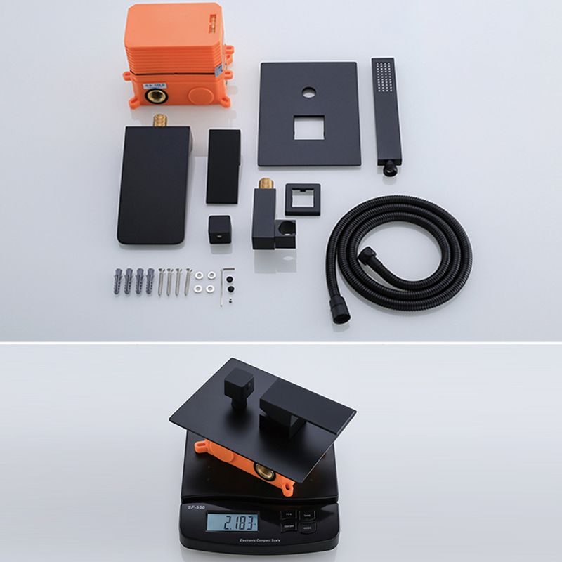 Contemporary Bathroom Faucet Wall Mounted Bathroom Faucet with Handheld Shower