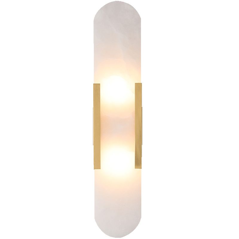 Illuminazione a parete oblunga di pietra illuminazione a parete in stile minimalista per camera da letto