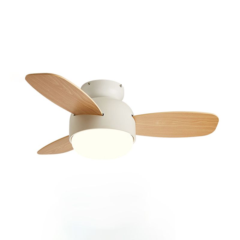 Metal Ceiling Fan Light Modern Style 1 Light Ceiling Fan Lighting for Children's Room