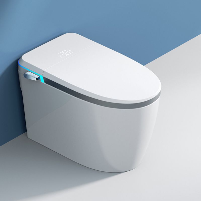 Contemporary Siphon Jet Toilet Bowl All-In-One Toilet with Vitreous China
