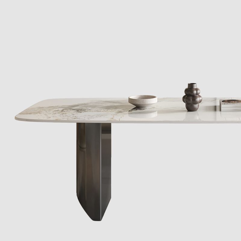 Modern Dining Set 1/7 Pcs Rectangle Dining Table with Upholstered Chairs