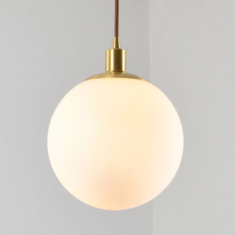 Sphärische Opalin-Glas-Suspensionsbeleuchtung einfach