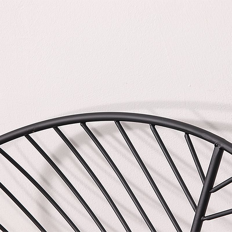 Sillas de comedor sin brazos de estilo industrial, sillas laterales con patas de metal