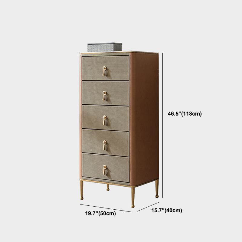 Glam Vertical Dresser 3/4/5 Drawers Storage Dresser for Dining Room