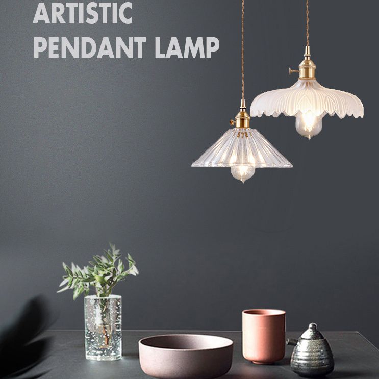 1 plafonnier léger des plafonniers créatifs moderne en verre pour le magasin de vêtements