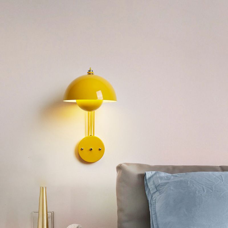 Done Shaded Wall Light Modernism Polish Finish Lighting for Home
