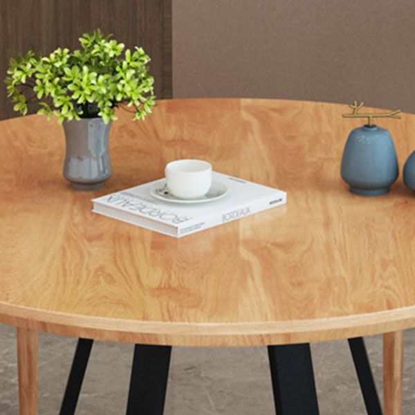 Solid Wood Round Dining Table Set 1/2/3/5 Pieces Contemporary Dining Set