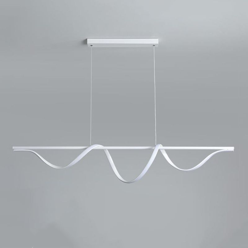 Modern Single White Kitchen Island Lighting LED Island Pendant Lighting