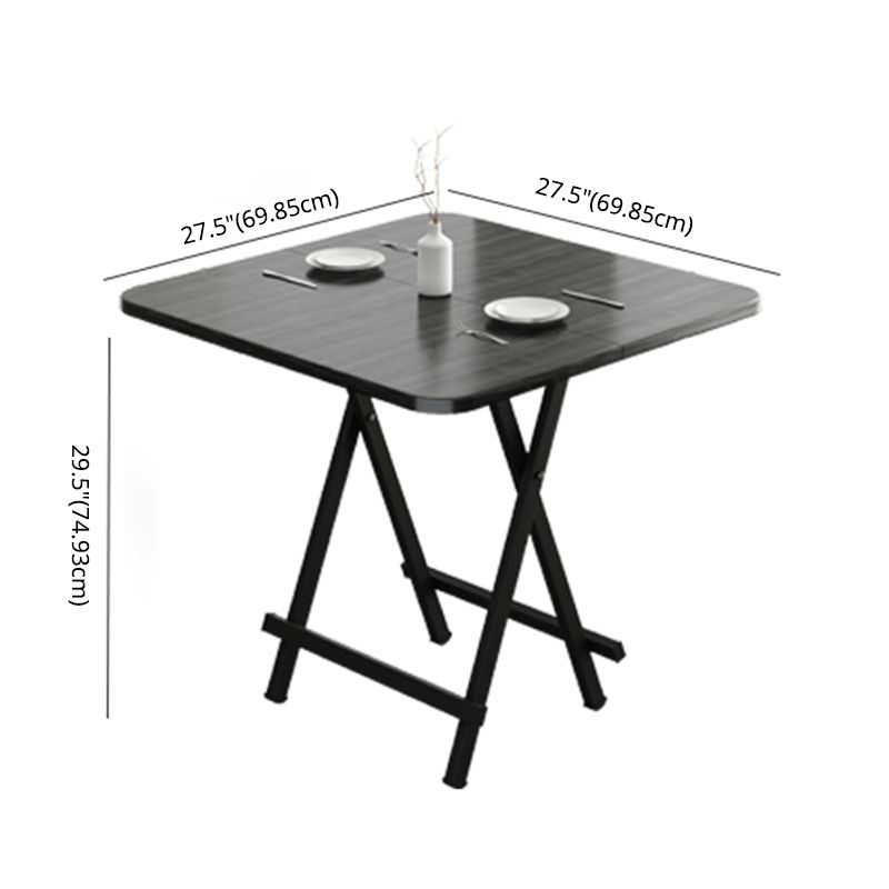 Moderno comedor de madera Juego con mesa redonda de diseño de espacio para ahorrar en el espacio Muebles de mesa de comedor para el hogar