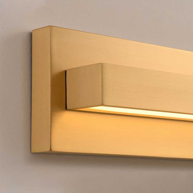 Metal Rectangular Vanity Wall Lights Industrial Style 1 Light Vanity Lighting Ideas
