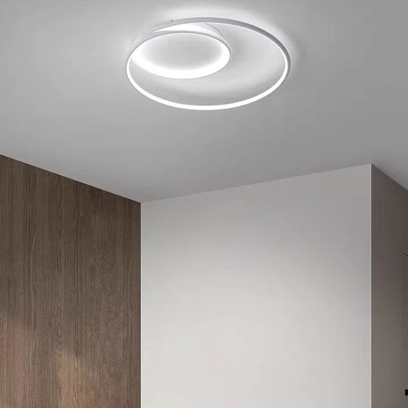 LED White Ceiling Light Contemporary Flush Mount Lighting for Room