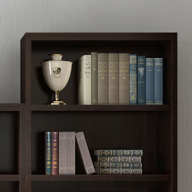 Vertical Glam Standard Bookcase Beech Closed Back Bookcase with Drawer