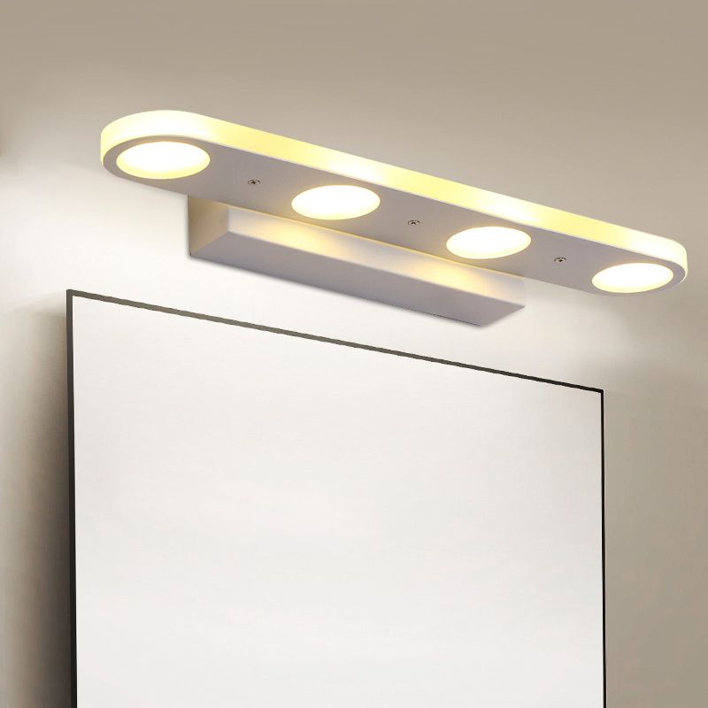 Vanity Vanity Wall Light Aymage Simplicité Metal 4/6 Light White White Murd Murded in Warm / White Light