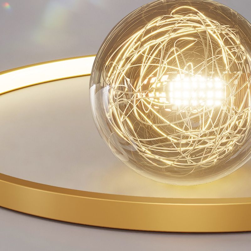 Gypsophila LED Flush Mount Light with Acrylic Shade Modern Ceiling Lamp