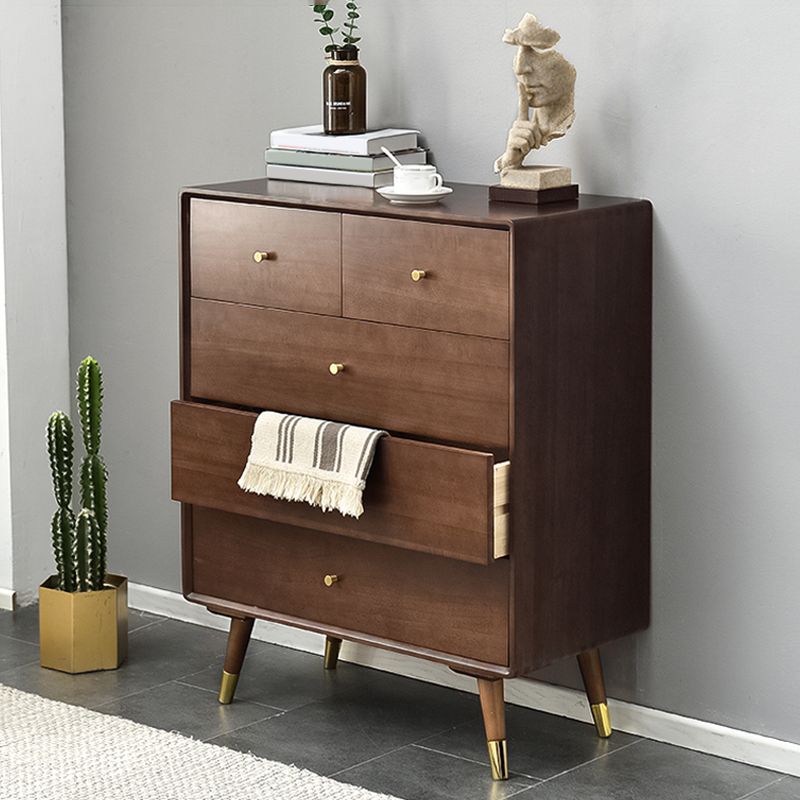 Solid Wood Accent Chest with Drawer Contemporary Side Cabinet