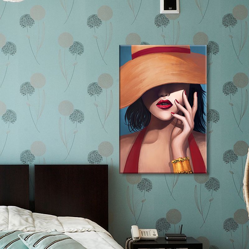 Viktorianischer Modedamen-Kunstdruck, dunkle Farbe, dekorative Wanddekoration für das Schlafzimmer