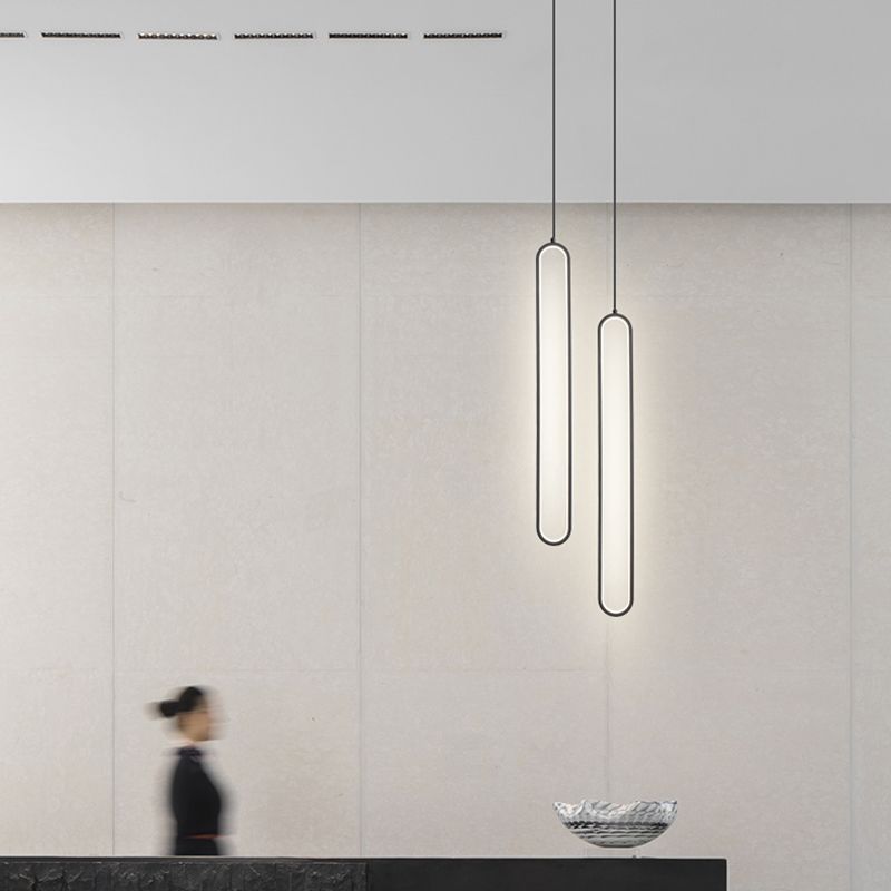 Lampada a led a led moderna a led Iron Iron Light Linea Linea con tonalità silicone