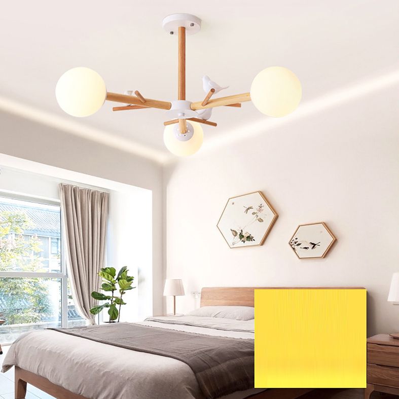 Globe Chandelier Light Fixture Modern Cream Glass Pendant Lighting for Restaurant