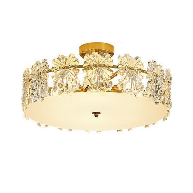 Nordic Ceiling Light Creative Glass Flush Mount Light Fixture for Bedroom