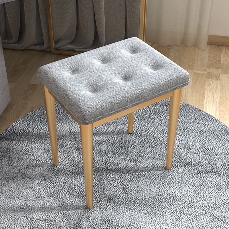 3-Drawer Glass Vanity Table with Stool Glam 26.4" W Dressing Table