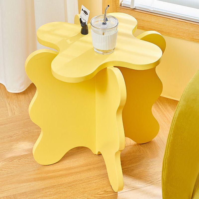 Nordic Wooden Abstract End Table Naturally Shaped Side Table