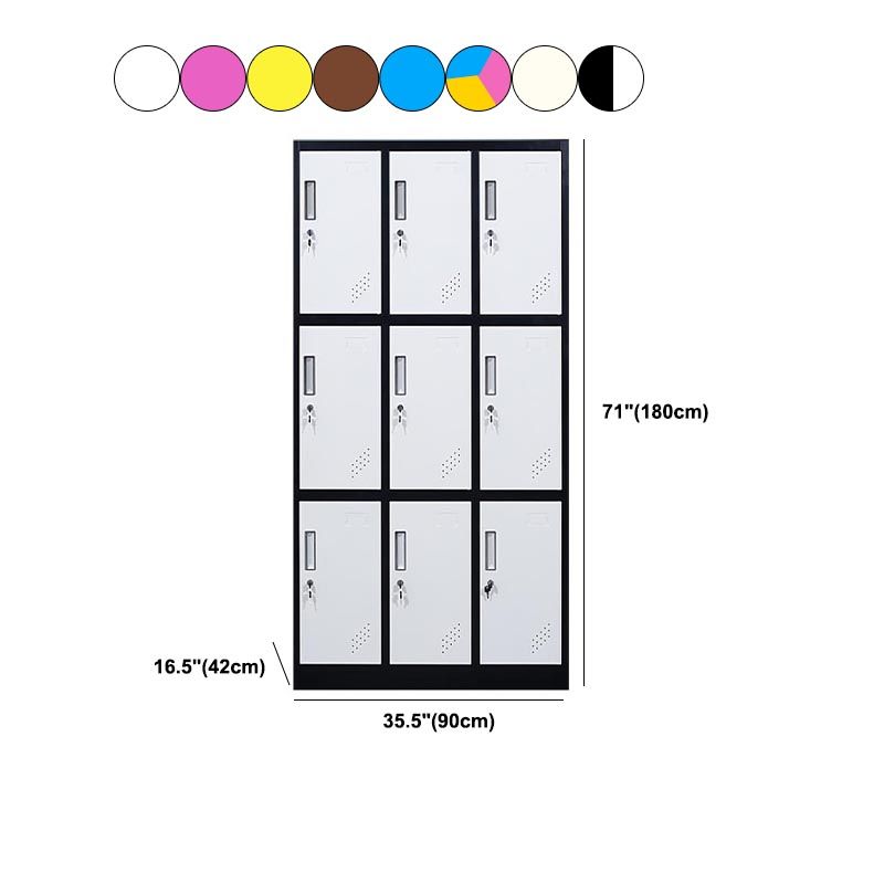 Contemporary Style Wardrobe Metal Home Wardrobe Closet With Lock