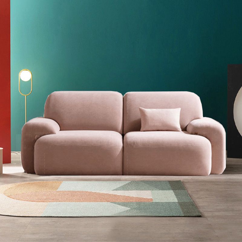 Cojines estándar sofá de terciopelo 37.4 "W con brazo empotrado para sala de estar